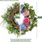 24 inch Summer Wreath for Front Door, Artificial Floral Wreaths with Green Leaves Daisy Peony Hydrangea Eucalyptus for Porch Patio Garden Wall Decor,Indoor Outdoor Party Holiday Decoration
